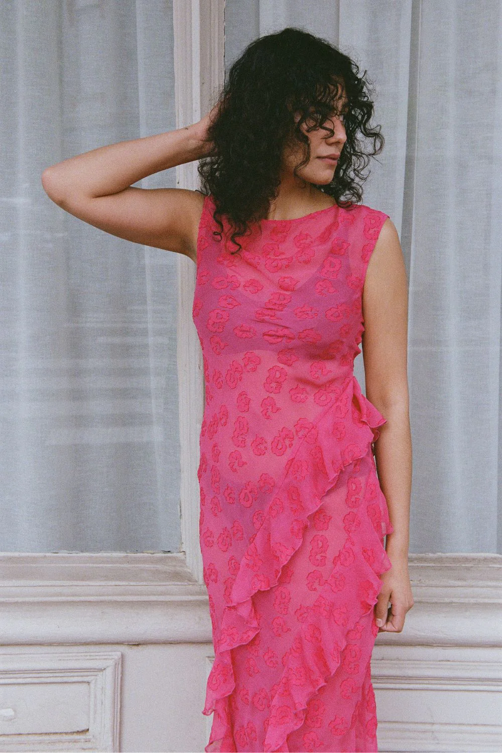 CLARE DRESS | FUSHIA - Image 3